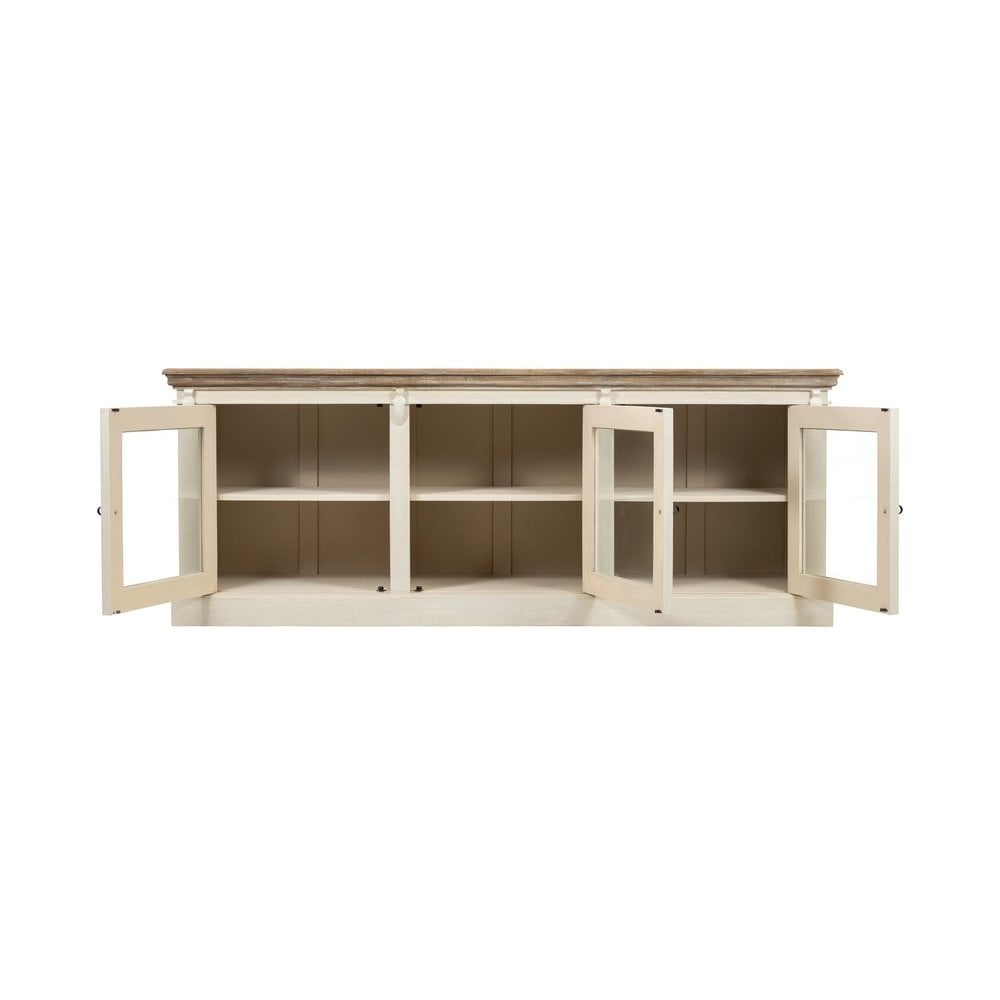 Cornwall Sideboard - Antique White/Oak Wash Top