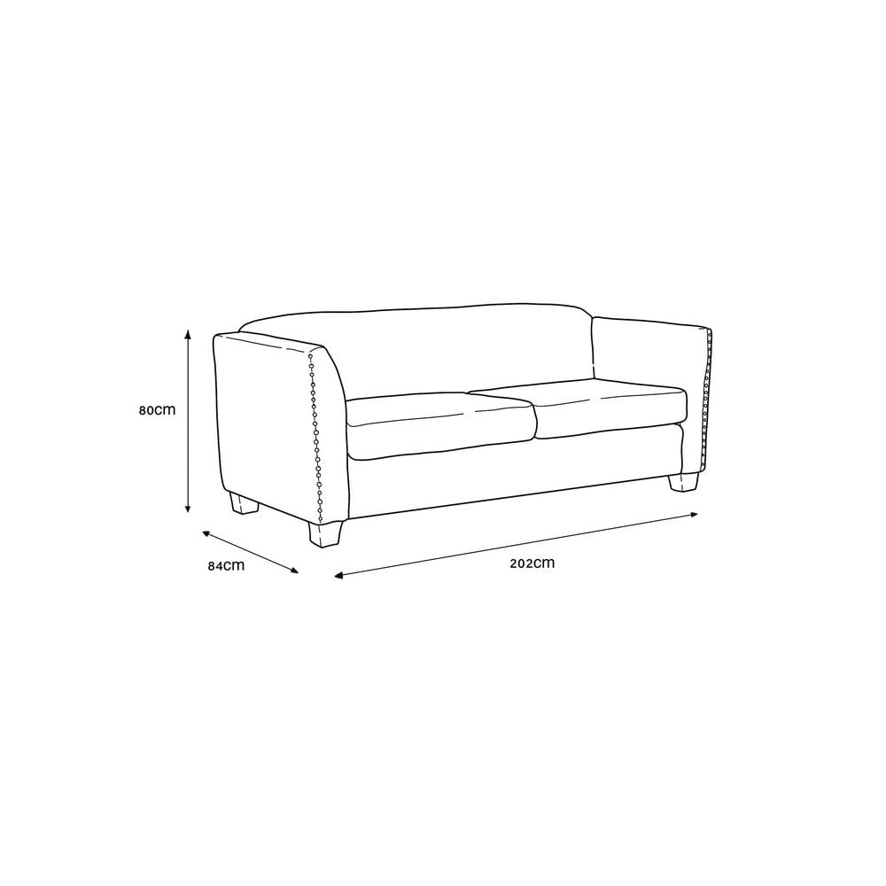 Dawson 3 Seater Sofa - Cream