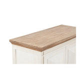 Devon 2 Door Chest - Rustic White /Oak Wash Top
