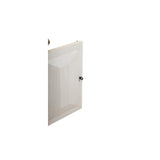 Devon 2 Door Chest - Rustic White /Oak Wash Top