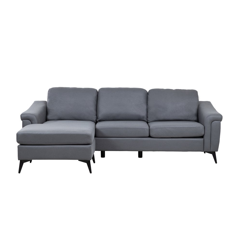 Douglas Corner Sofa-Leather Air-Grey