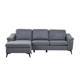 Douglas Corner Sofa-Leather Air-Grey