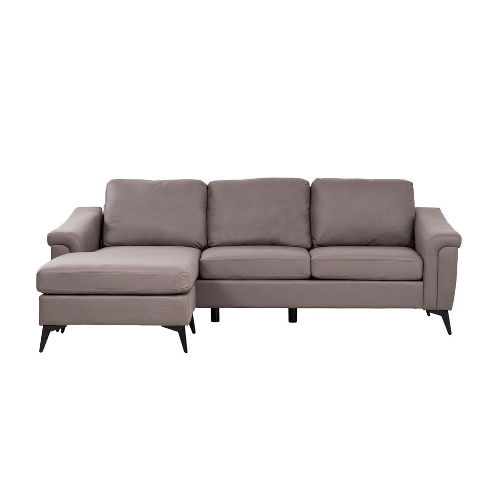 Douglas Corner Sofa-Leather Air-Nutmeg