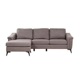 Douglas Corner Sofa-Leather Air-Nutmeg