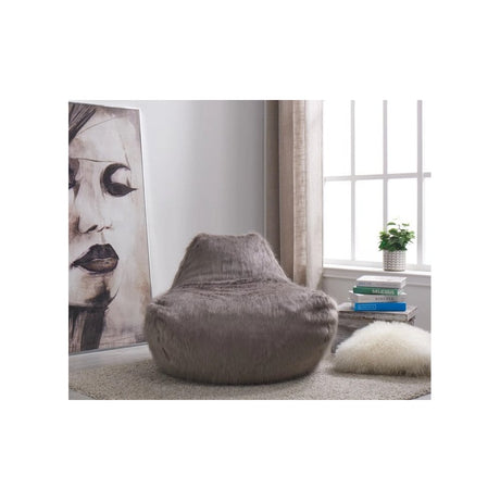 Faux Sheepskin Bean Bag
