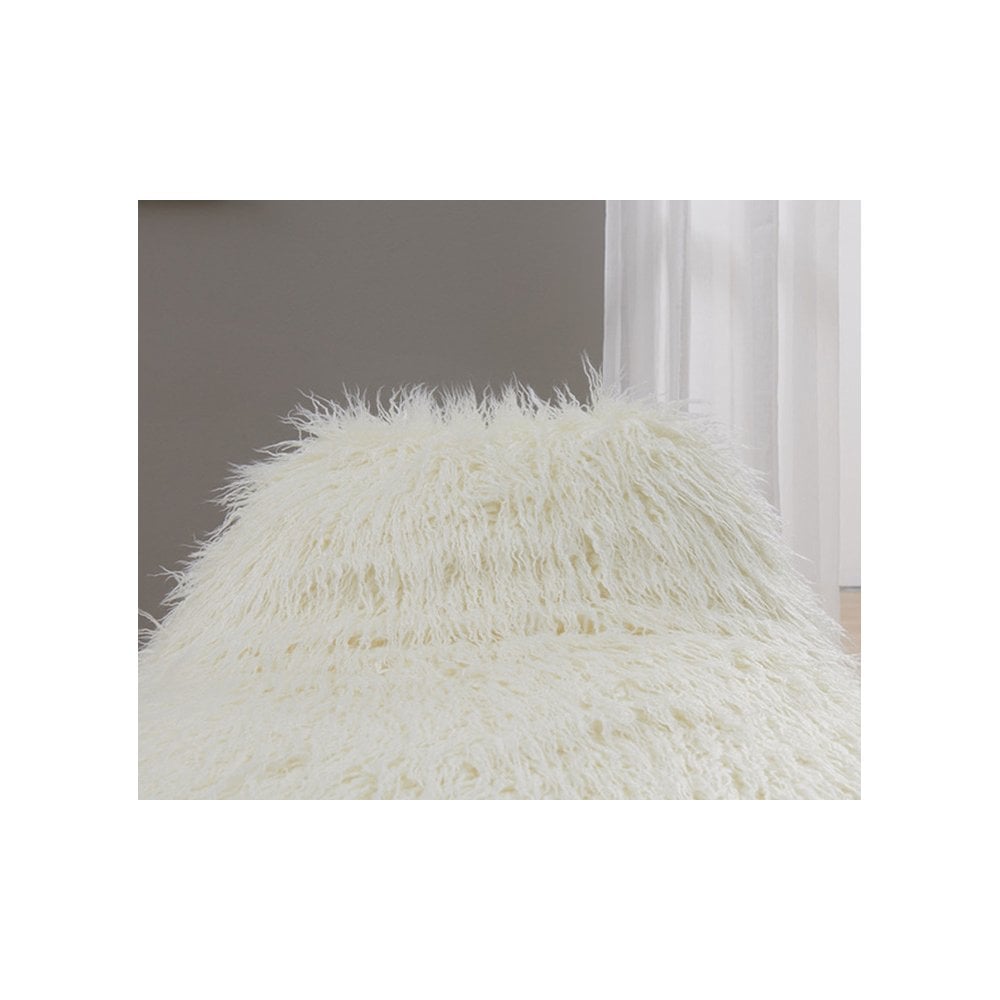 Faux Sheepskin Bean Bag