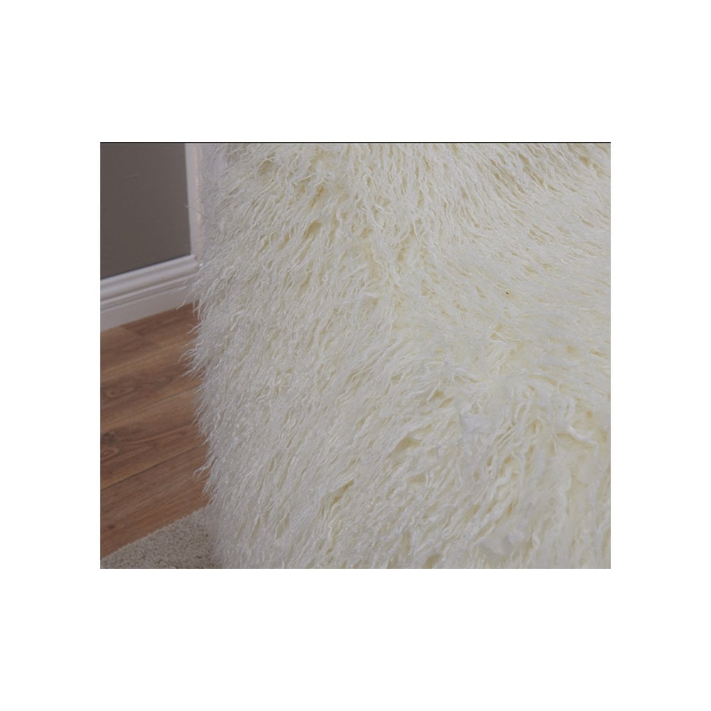 Faux Sheepskin Bean Bag