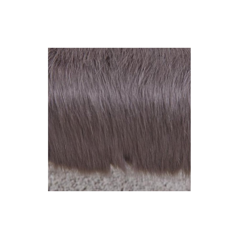 Faux Sheepskin Dressing Table Stool-Grey