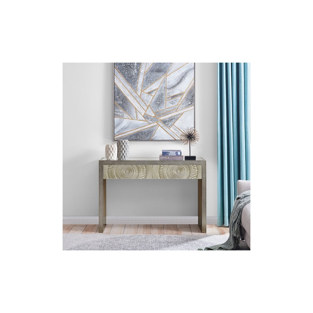Frenso Console Table-Silver