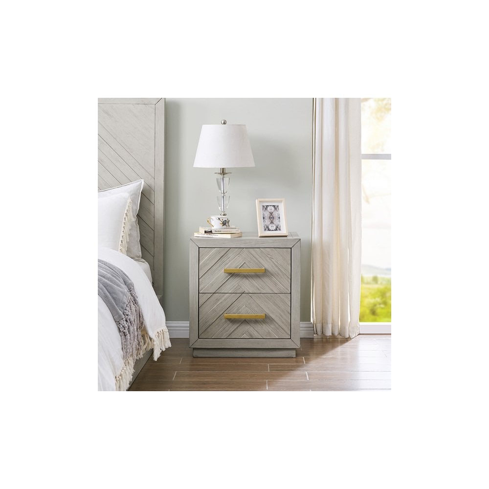 Gilroy 2 Drawer Side Table