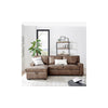 Havar Corner Sofa with Pull Out Sofa Bed & Storage - Brown Leather Aire (Left)