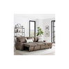Havar Corner Sofa with Pull Out Sofa Bed & Storage - Brown Leather Aire (Right)