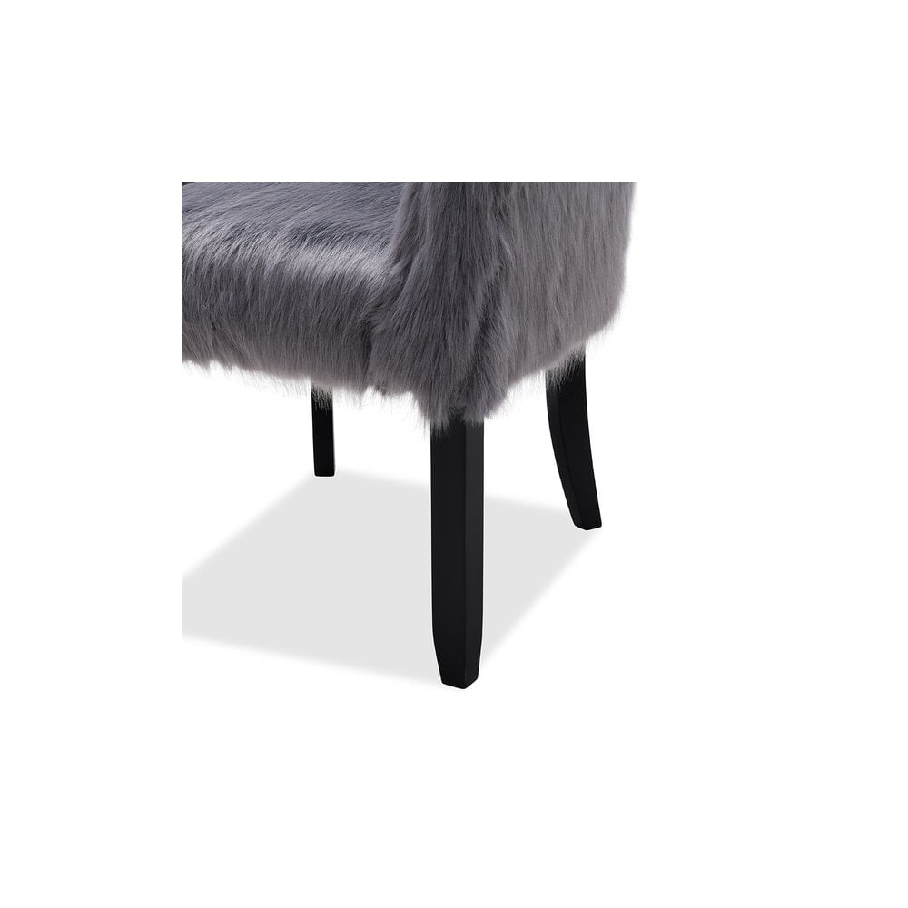 Heavy Shag Faux Sheepskin Tub Chair
