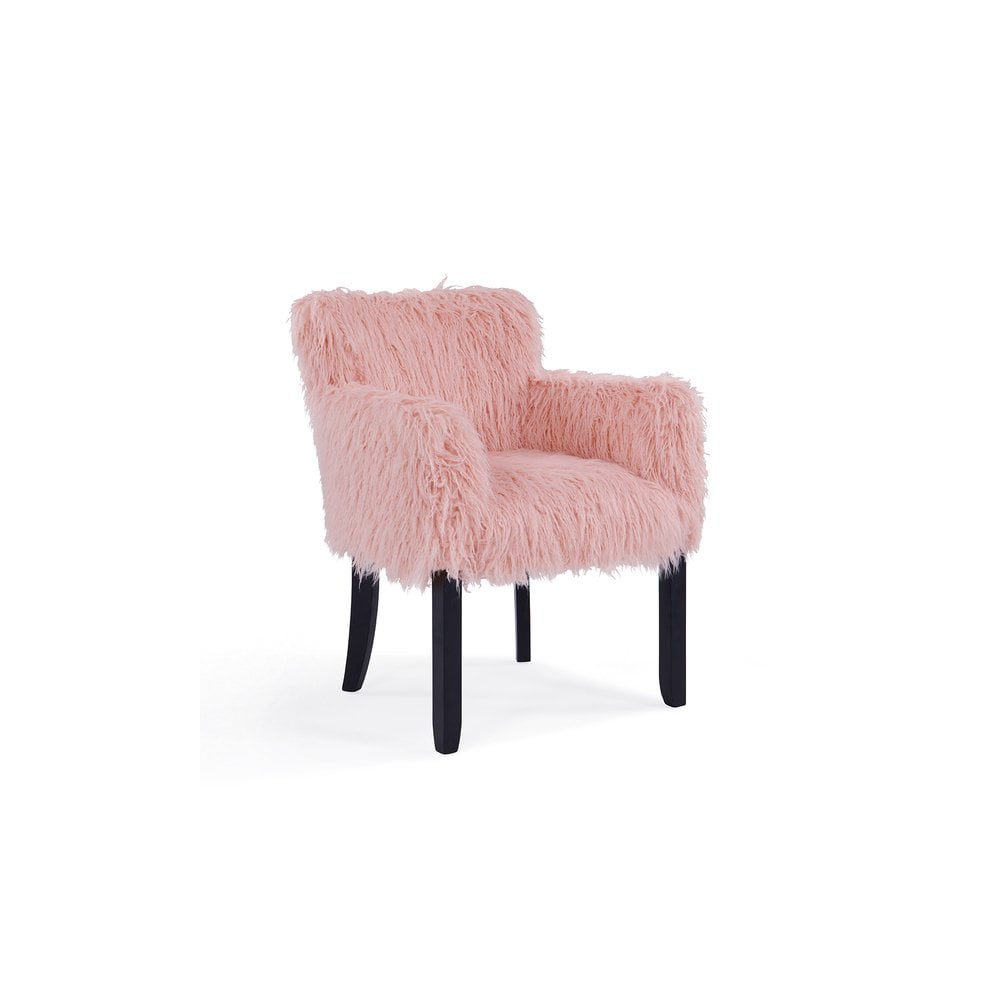 Heavy Shag Faux Sheepskin Tub Chair