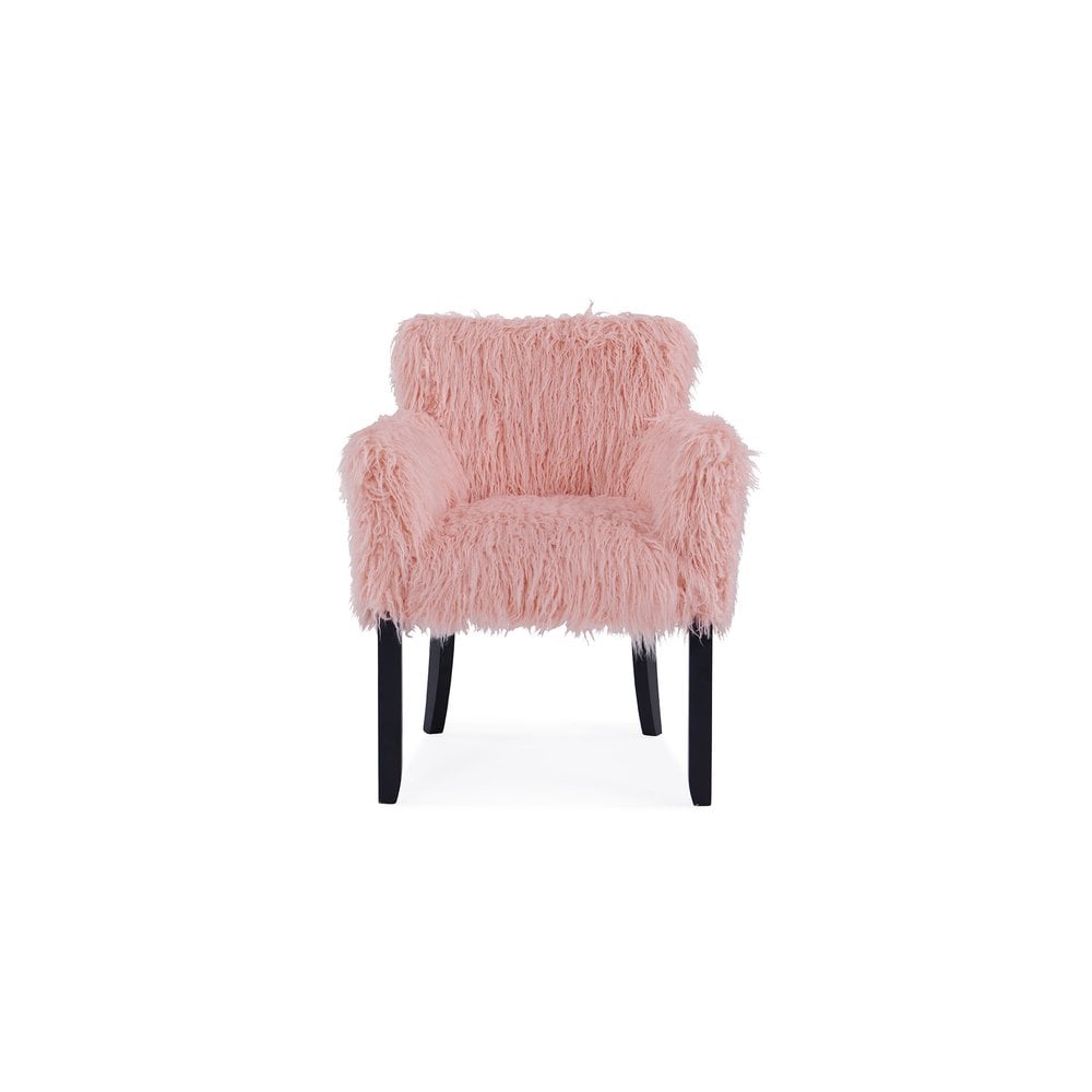 Heavy Shag Faux Sheepskin Tub Chair