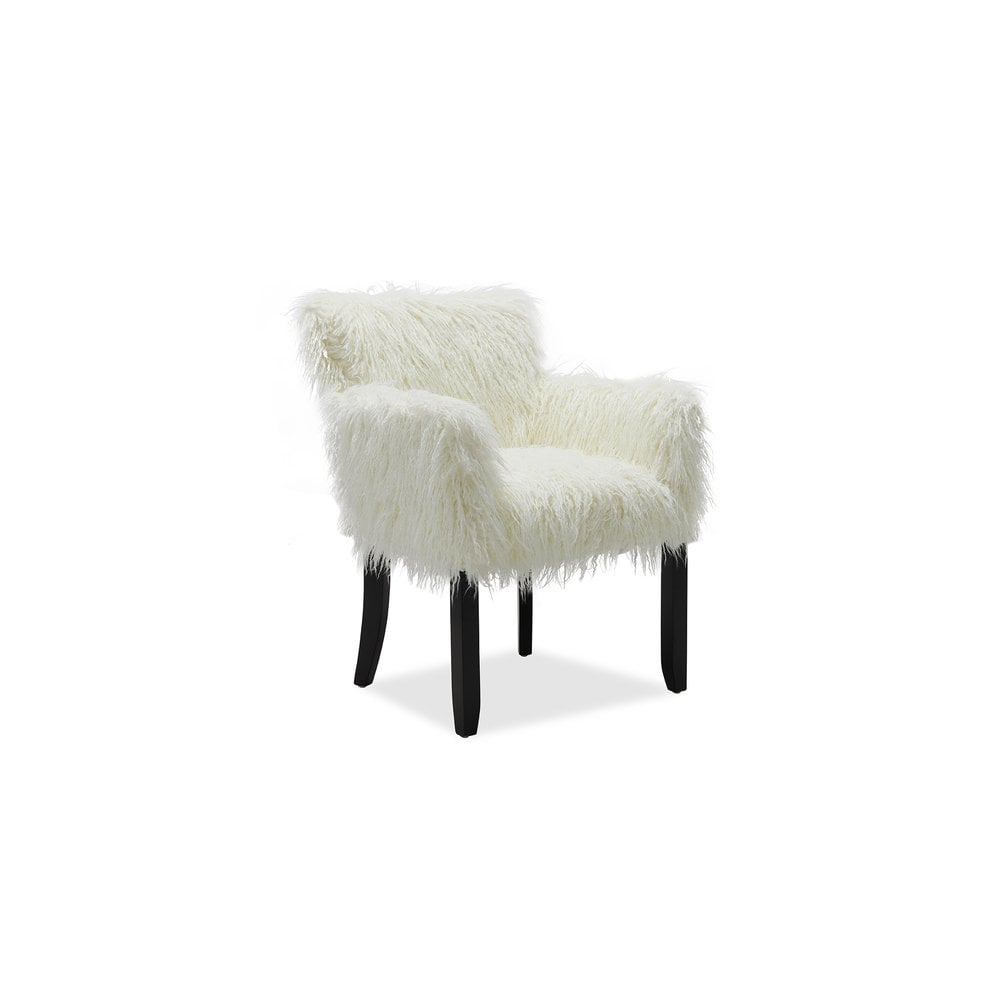 Heavy Shag Faux Sheepskin Tub Chair