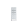 Hollywood 5 Drawer Tallboy-White