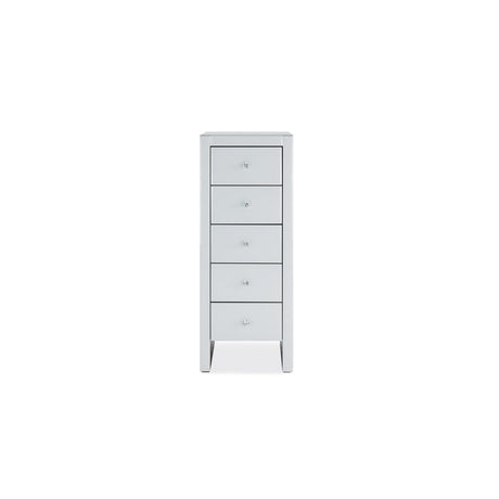 Hollywood 5 Drawer Tallboy-White