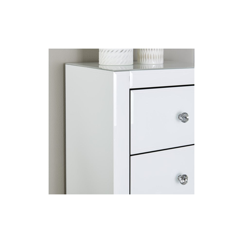 Hollywood 5 Drawer Tallboy-White