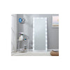 Hollywood Floor Mirror White with Bluetooth Speaker