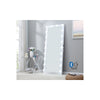Hollywood Floor Mirror White with Bluetooth Speaker