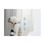 Hollywood Floor Mirror White with Bluetooth Speaker