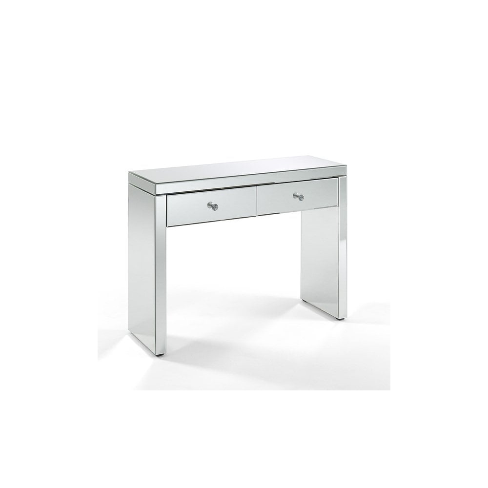 Hollywood Glass 2 Drawer Console Table