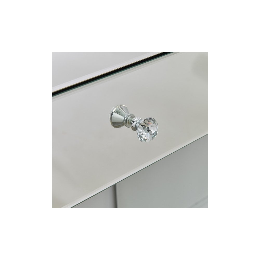 Hollywood Glass 2 Drawer Console Table