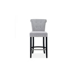 Knocker Back Breakfast Bar Stool Silver