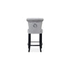 Knocker Back Breakfast Bar Stool Silver (Set of 3)