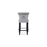 Knocker Back Breakfast Bar Stool Silver (Set of 3)