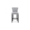 Knocker Back Breakfast Bar Stool Silver (Set of 3)