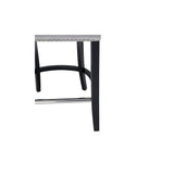 Knocker Back Breakfast Bar Stool Silver (Set of 3)