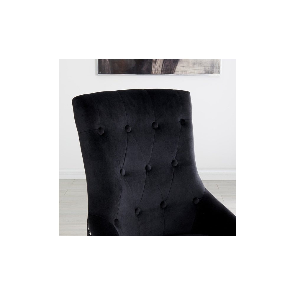 Lion Dining Chair Black