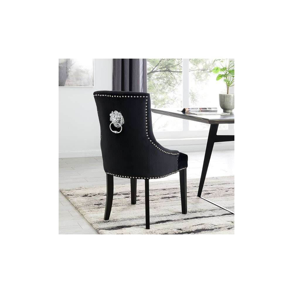 Lion Dining Chair Black