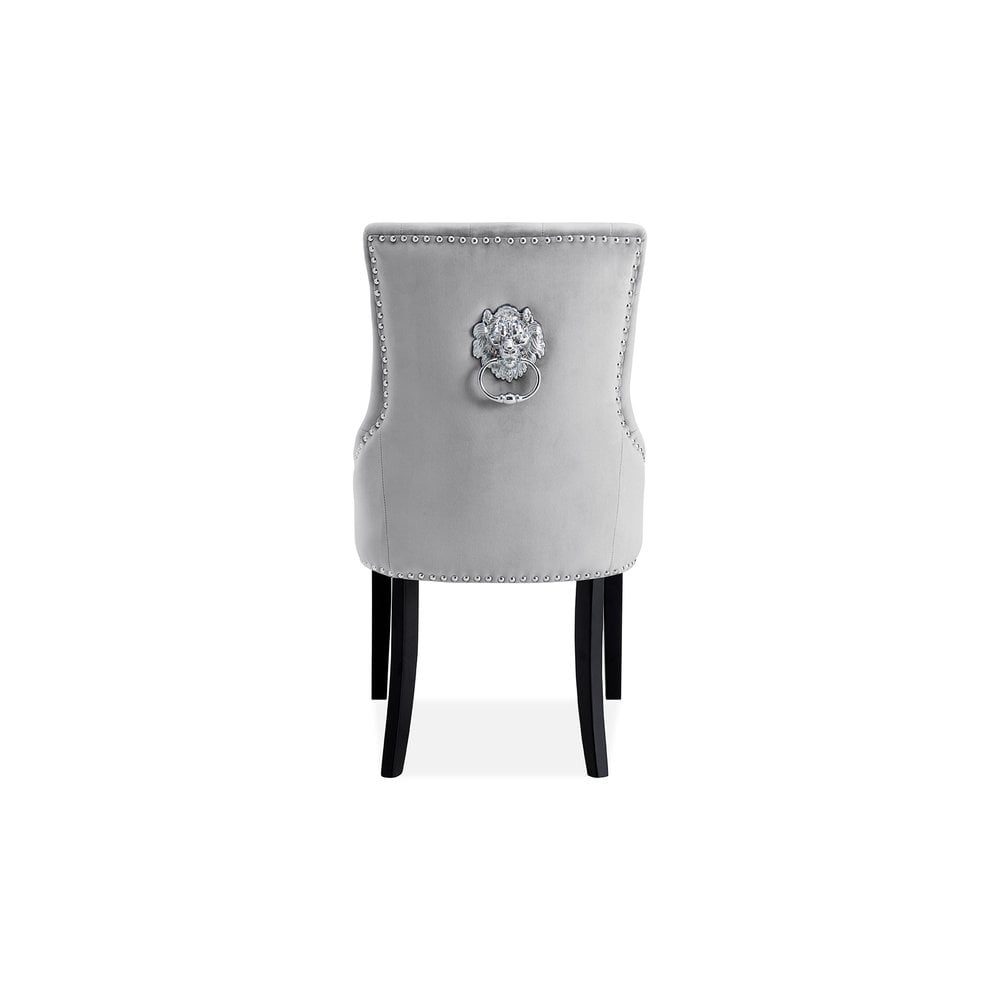 Lion Dining Chair Silver