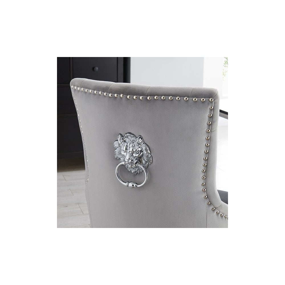 Lion Dining Chair Silver