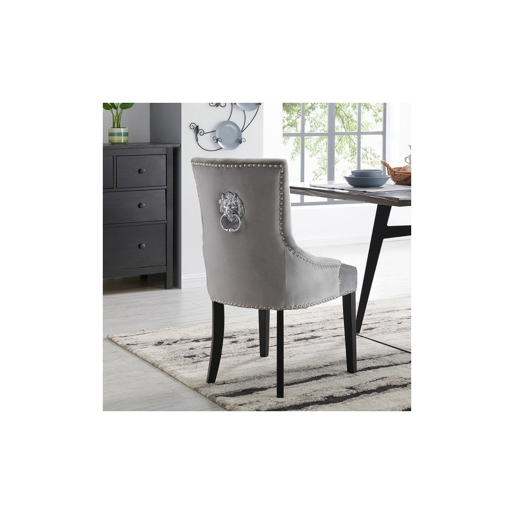 Lion Dining Chair Silver