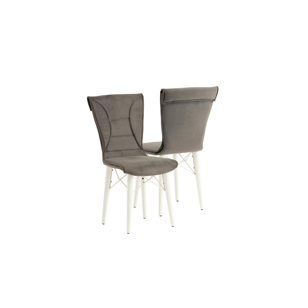 Lukas Chair - Charcoal/White (Set of 2)