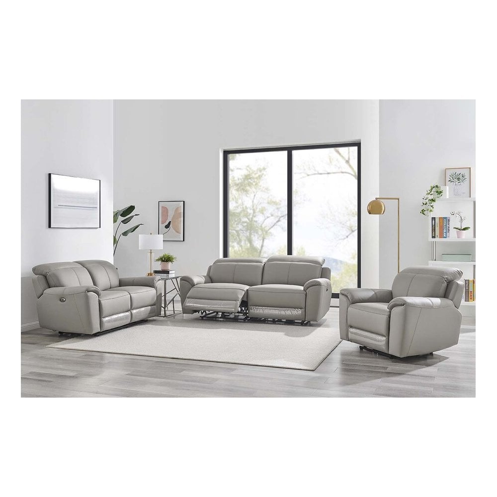 Madrid 2 Seater Electric Recliner - Charcoal