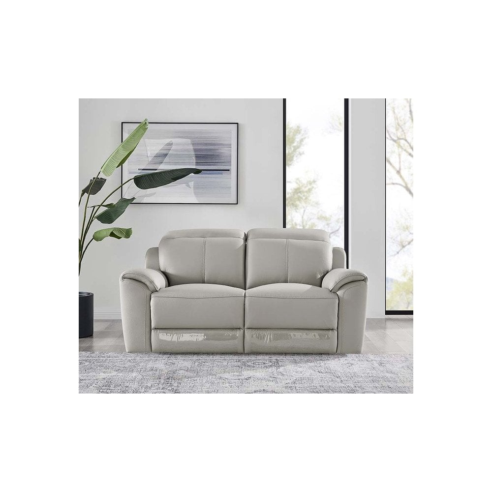 Madrid 2 Seater Fixed Sofa - Light Grey