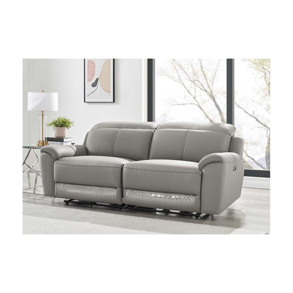 Madrid 3 Seater Electric Recliner - Charcoal