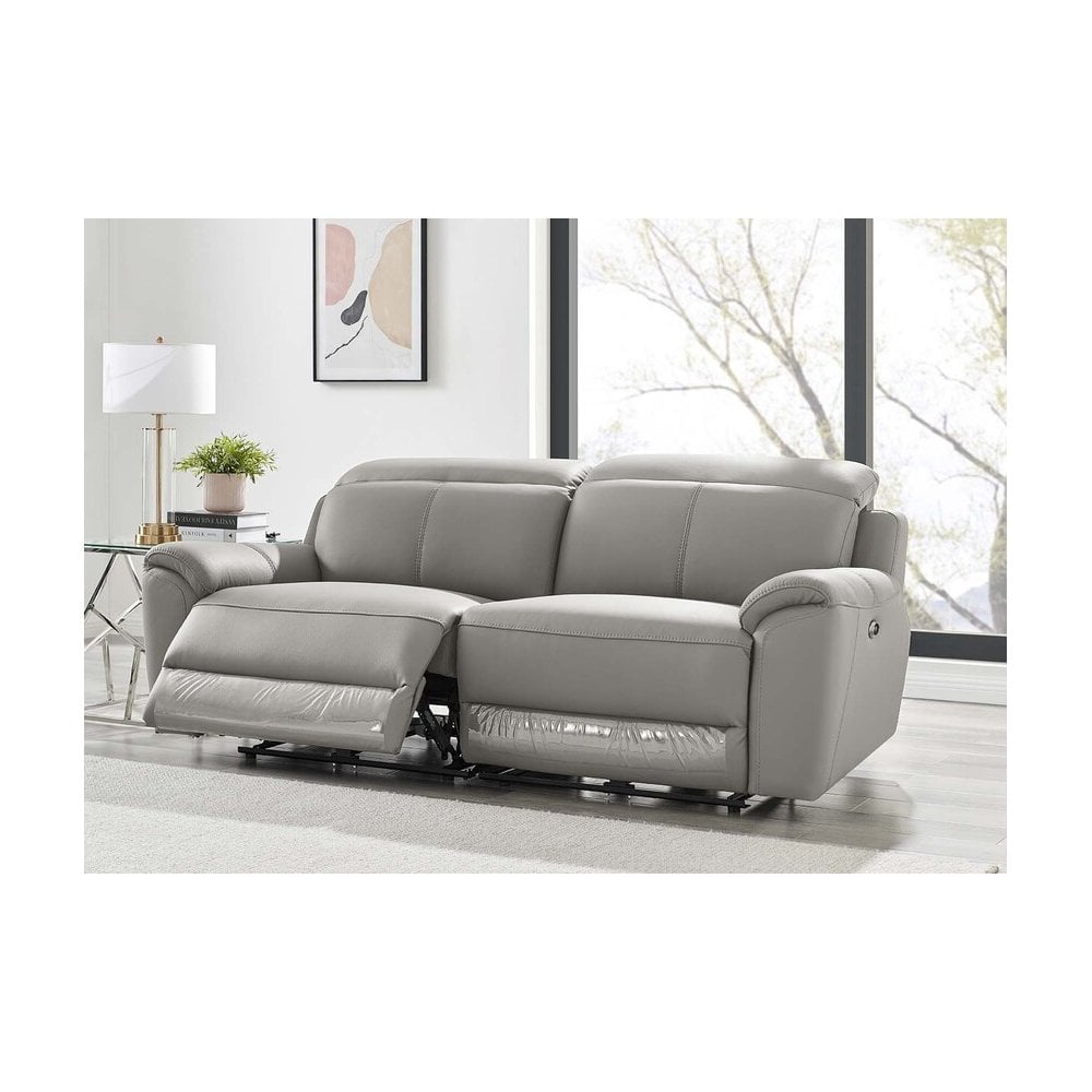 Madrid 3 Seater Electric Recliner - Charcoal
