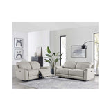 Madrid 3 Seater Electric Recliner - Light Grey