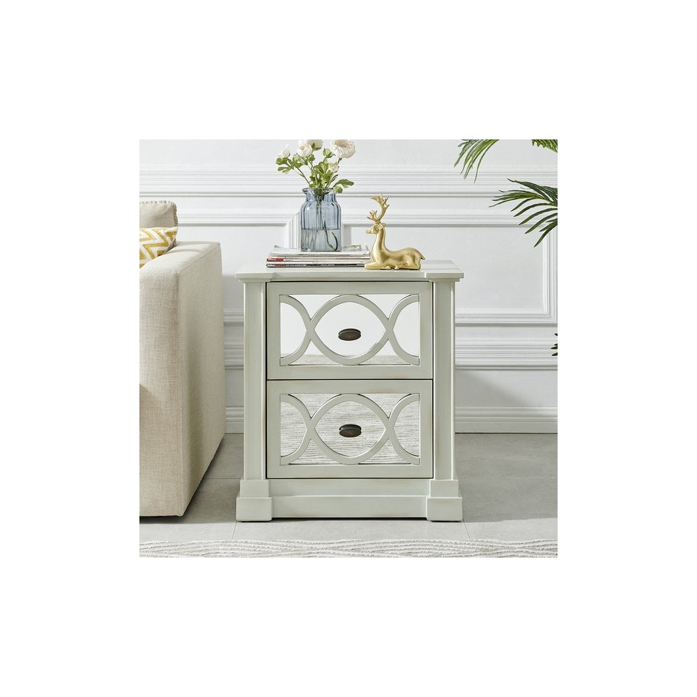 Modena 2 Drawer End Table