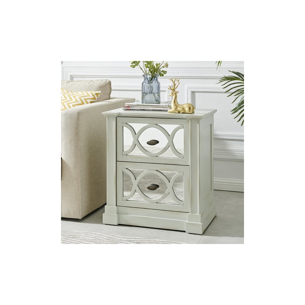 Modena 2 Drawer End Table