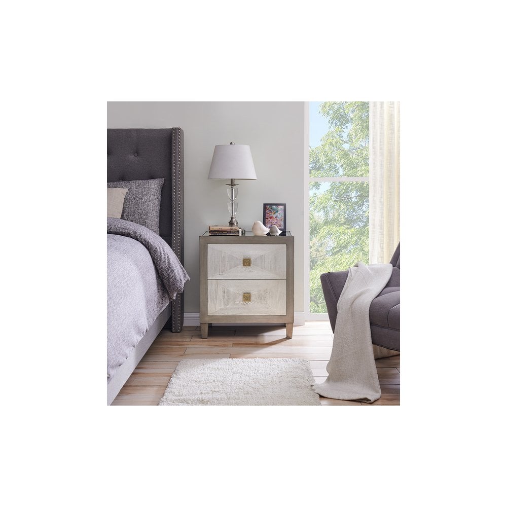 Nova 2 Drawer End Table