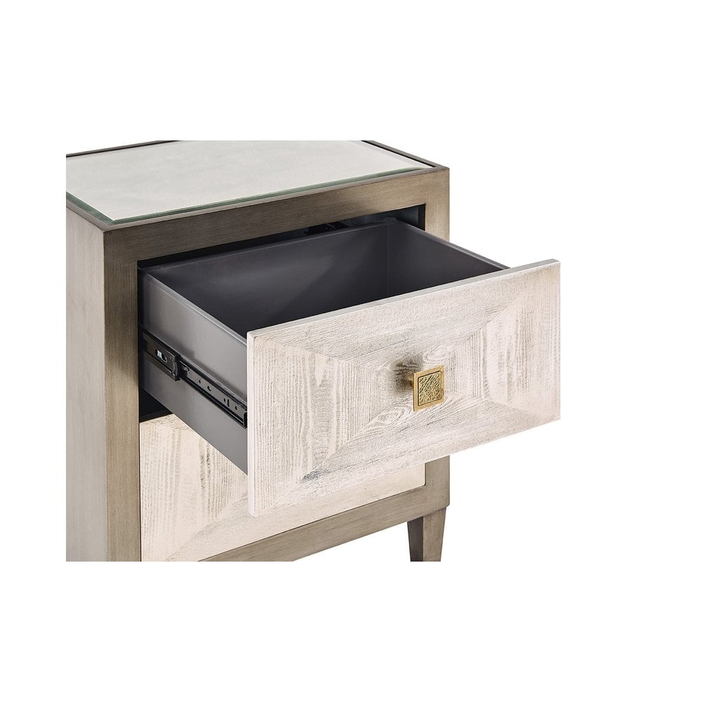Nova 2 Drawer End Table