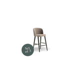 Nova Breakfast Bar Stool - Grey Velvet (set of 3)