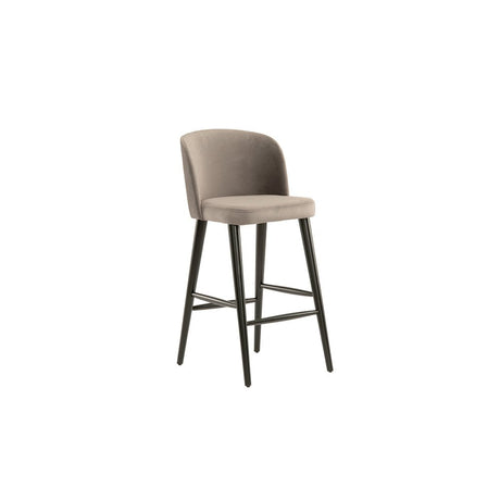 Nova Breakfast Bar Stool - Grey Velvet (set of 3)